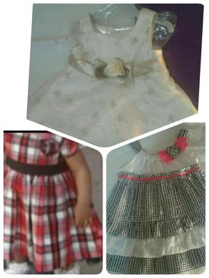 3 Vestidos 12a18 Meses