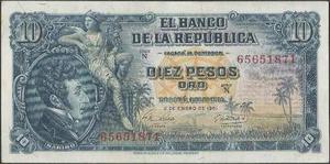 Colombia 10 Pesos 2 Ene  Bgw176