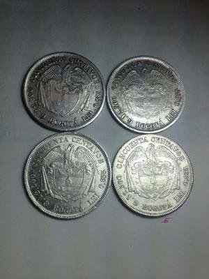 Monedas 50 Centavos  Y 