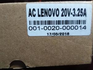 Cargador Lenovo 20V 3.25A