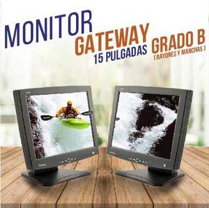 Monitor Lcd 15 Marca Gateway Grado B. Aprovecha..!