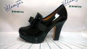 Tacones Para Mujer En Cuero Charol