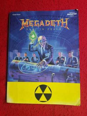 Libro Authentic Guitar-tab Megadeth Rust In Peace