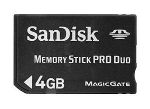 Sandisk 4gb Memory Stick Pro Duo (pack Sdmspd-,