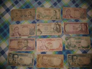 Colección de billetes.