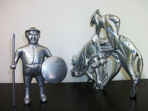 Esculturas de Aluminio Don Quijote y Sancho Panza
