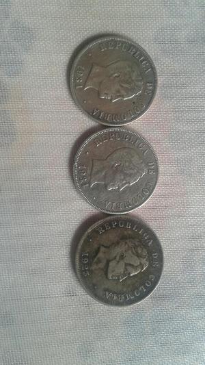 Monedas 50 Centavos en Plata Ley 900