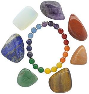 Conjunto Chakra Curativo - 7 Piezas Surtido De Piedras Prec