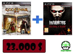 God of war Origin Collections mas Infamous Festival Of Blood