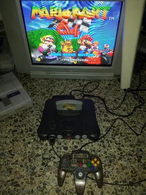 Nintendo 64 con Mario Kart