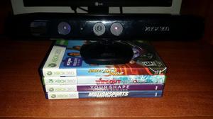 Sensor Kinect con 4 Videojuegos