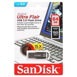 Memoria Usb Sandisk 3.0 Sandisk Ultra Flair 64 Gb