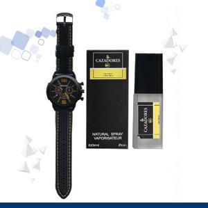 Fragancia Inspirada En Lacoste Challenge Hombre + Reloj