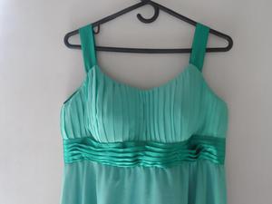 Vestido verde agua