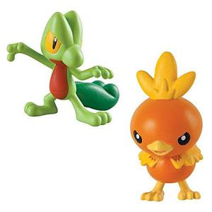 Pokémon 2 Figuras Paquete Pequeños, Treecko Y Torchic