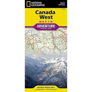 National Geographic Canadá Oeste Mapa: Viajes Mapas Mapa