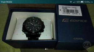 Reloj Casio Edifice, Ef 535bk,aceronegro