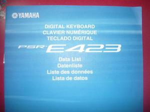 Teclado Yamaha Psr-e423, Estuche - Base