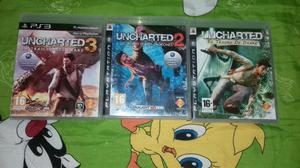 Uncharted Saga 1,2,3