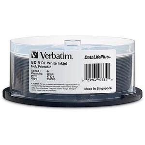 50gb Verbatim 6 X Inkjet Imprimible Bd-r Doble Capa, 25pk
