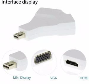 Mini Port Display A Vga Y Hdmi Para Mac 2 En 1