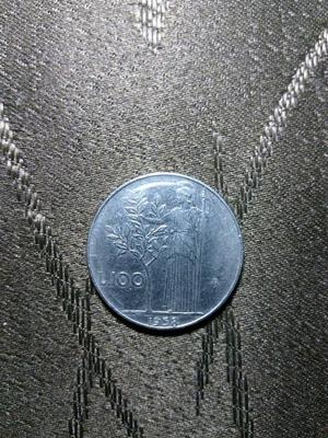 Moneda Italia 100 Liras 