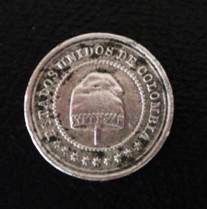 Moneda Original Colombiana de 2 1/2 centavos de .