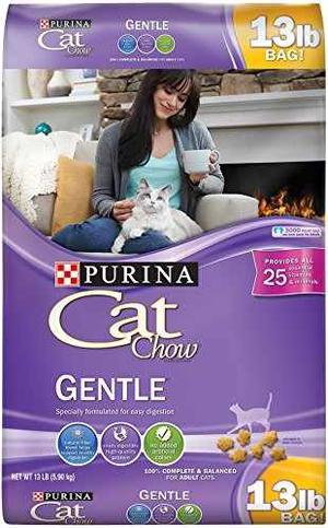 Purina Cat Chow Pienso Para Gatos, Suave, 13 Libra Bolsa, P