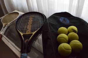 Set de Raquetas de Tenis, Semiprofesional con funda y maleta