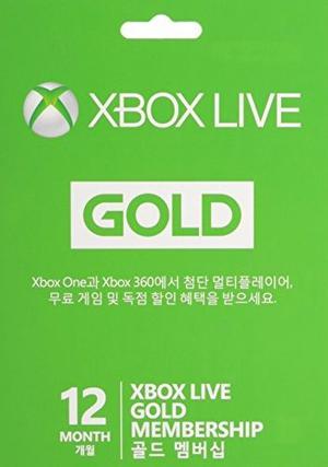 Tarjeta De Microsoft Gold De Xbox Live De 12 Meses