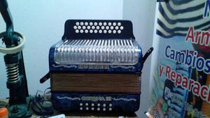 vendo acordeon hohner 3 coronas tonalidad 5 letras brillado