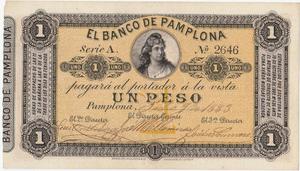 Billete Banco de Pamplona