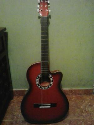 Guitarra Color Rojo Marron