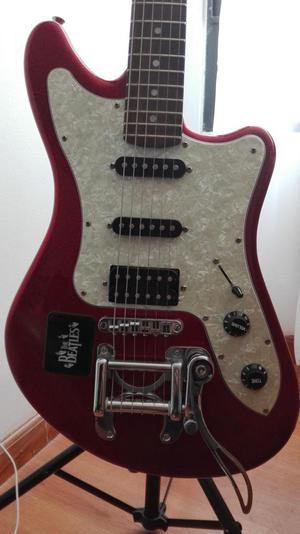 Guitarra Electrica Vintage Italiana Eko Camaro color Rojo