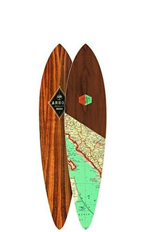Skateboard Arbor Pescado Premium Koa Longboard Deck,