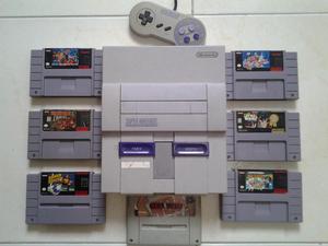 Super Nintendo 7 Juegos