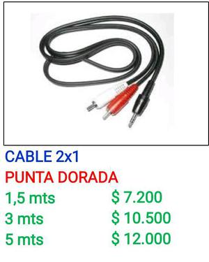 se vende cable 2X1 punta dorada