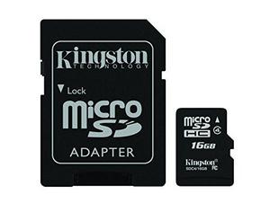Kingston 16 4 Flash Tarjeta Microsdhc Class Gb Con Adaptado
