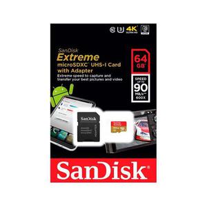 Memoria Micro Sd 64gb Sandisk Extreme Cmb/s