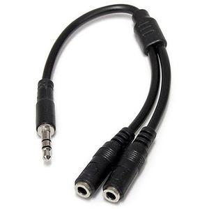 Startech Slim Cable Splitter Stereo, 3.5mm Macho A 2 X 3,5