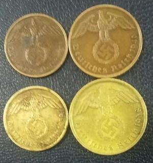 Alemania Tercer Reihc Cet De Monedas De  Reichspfenn