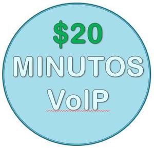 Minutos Voip $20 - Minutos Celular Llamadas Internacionales
