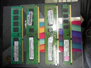 VENDO 4 MEMORIAS RAM PARA PC DDR3 SON: 3 DE 4GB C/U Y 1 DE