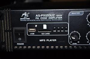 Amplificador Profesional American Sound ASPX120UZ 120 W MP3,