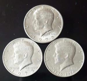 Tres (3) Monedas Half Dollar