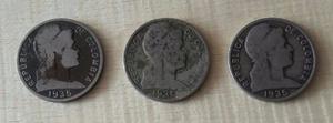 Tres Monedas V Centavos Colombia 