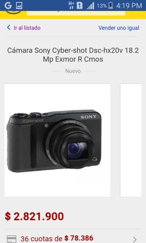 Vendo Camara Sony Gama Alta