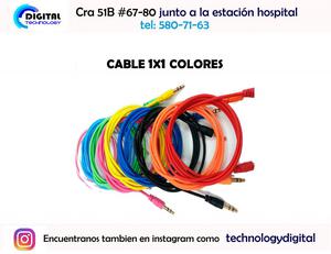 CABLE 1X1 COLORES 3 MTS