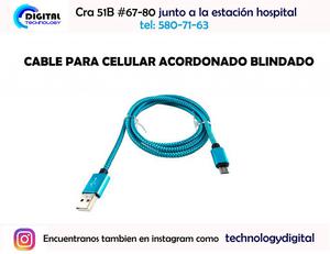 CABLE PARA CELULAR ACORDONADO BLINDADO