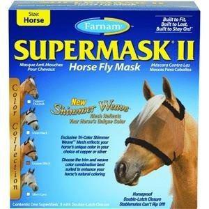 Farnam Supermask Ii Shimmer Fly Mask Horse Copper/